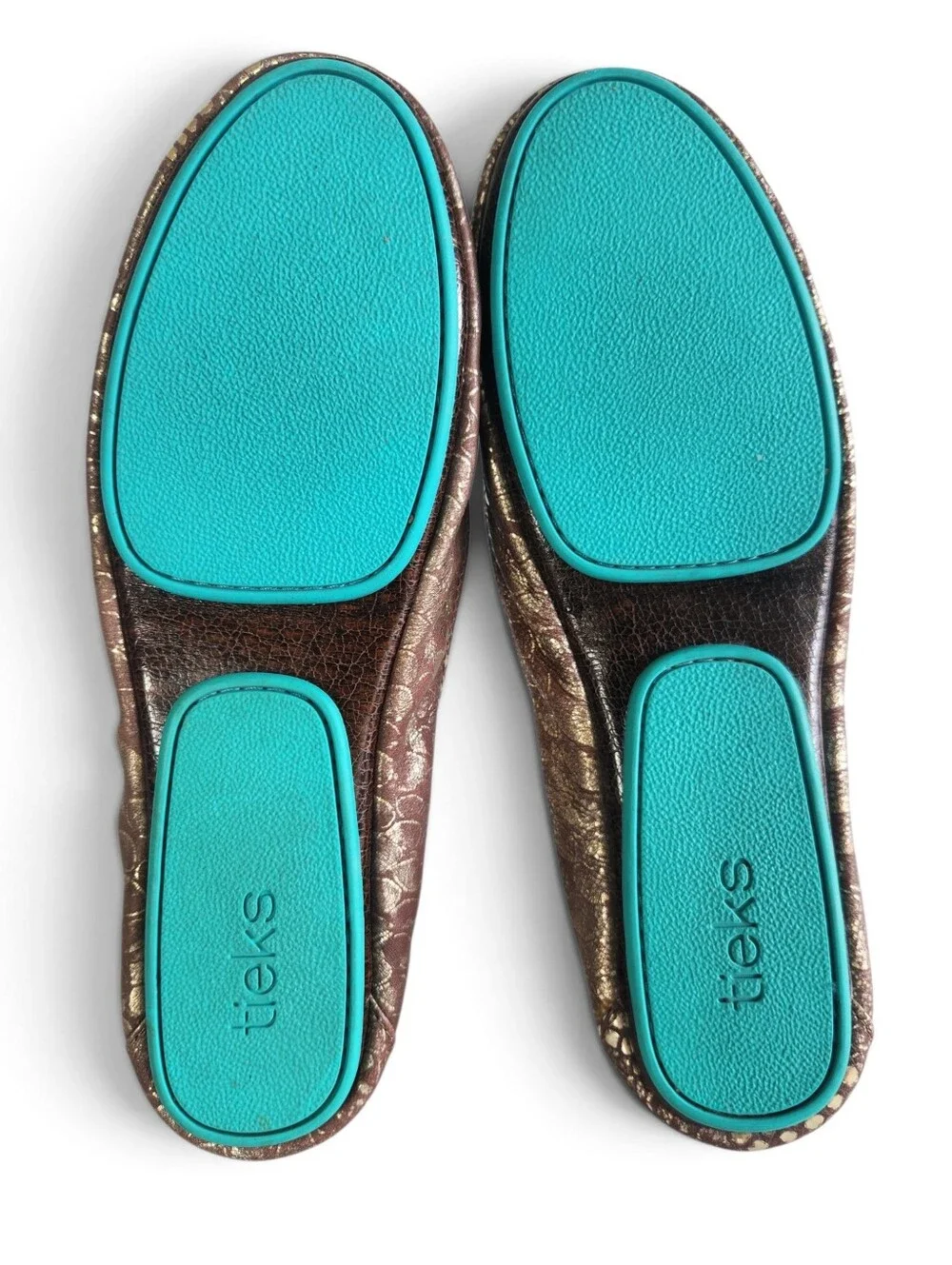 Tieks Wild Copper Ballet Flats Womens Size 6 Foldable Shoes